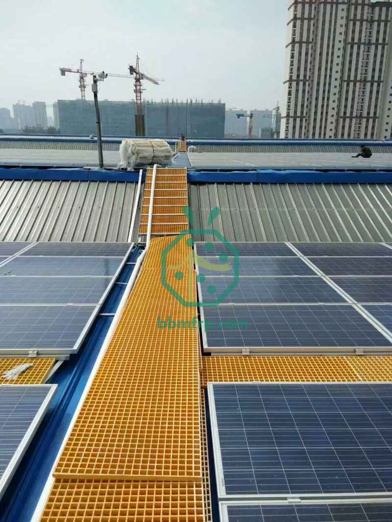 Solar Power Station FRP Moulded Walkway Grating: