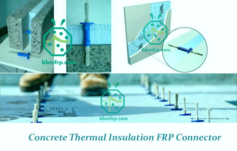 Application of FRP connector for precast concrete thermal insulation industry