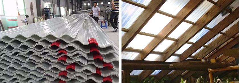Corrugated fiberglass patio roof panels