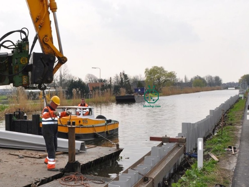 PVC U Sheet Piling Durable River Bank Restoration