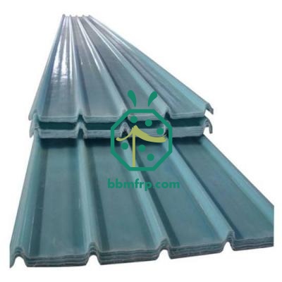 Corrugated fiberglass roofing