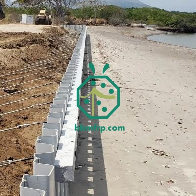 PVC U Sheet Piling in River Bank Restoration hydraulic barrier projects